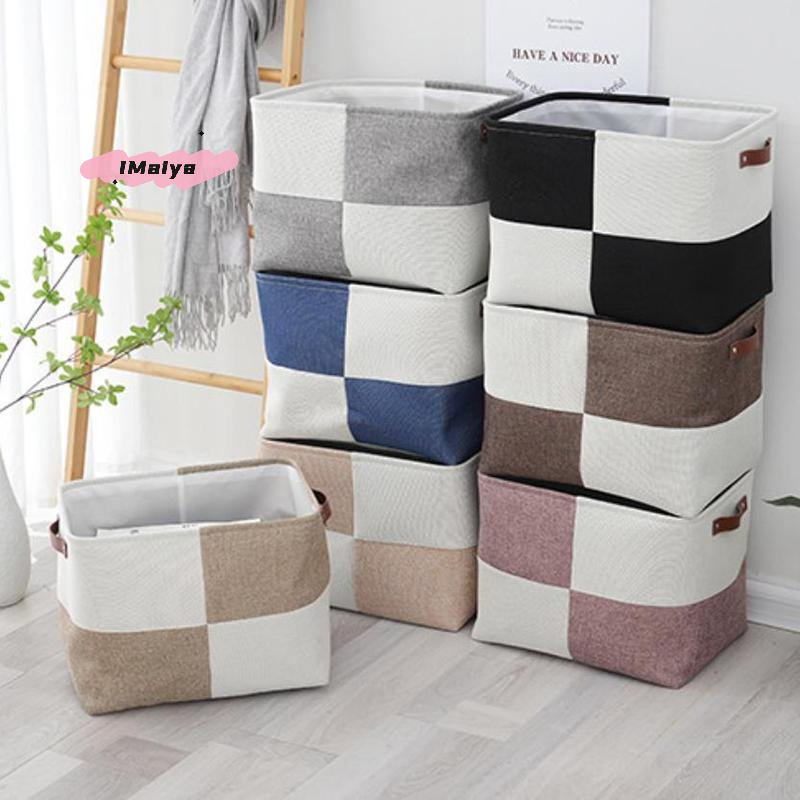 Baby Clothing Basket - M-40x30x30CM Sundries Sorting Basket Linen Folding