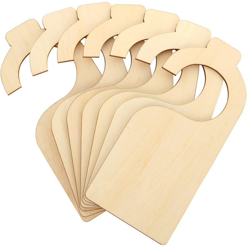 Baby Clothing Hanging Rack - 5PCS Blank Clothing Rack Divider, Wooden