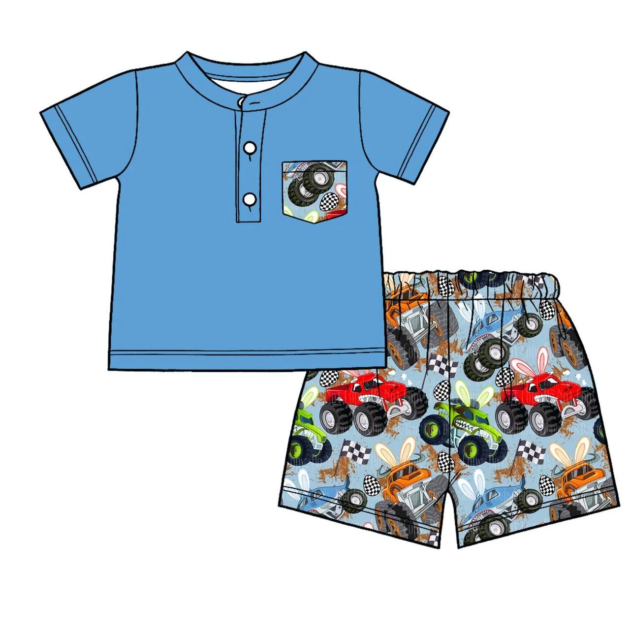 Baby Clothing Wholesale - Kids Clothing Wholesale Easter Truck Baby