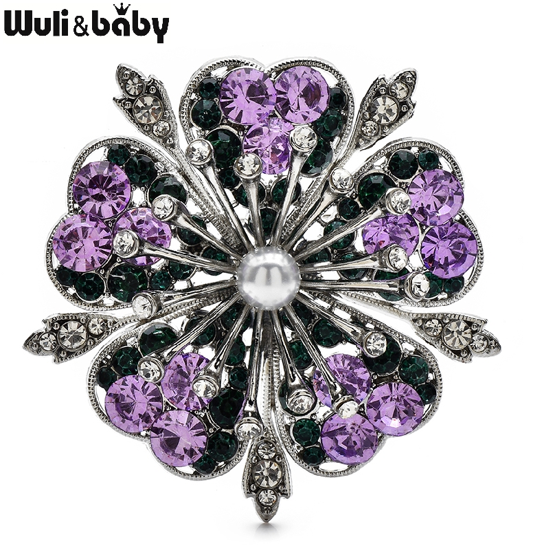 Baby Clothing Bag - Wuli&baby Rhinestone Cherry Blossom Flower Brooch
