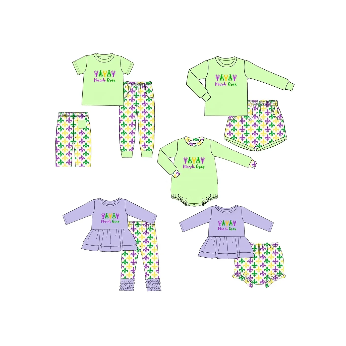New Children Mardi gras clothi - Baby Clothing Wholesale บทวิจารณ์และราคา