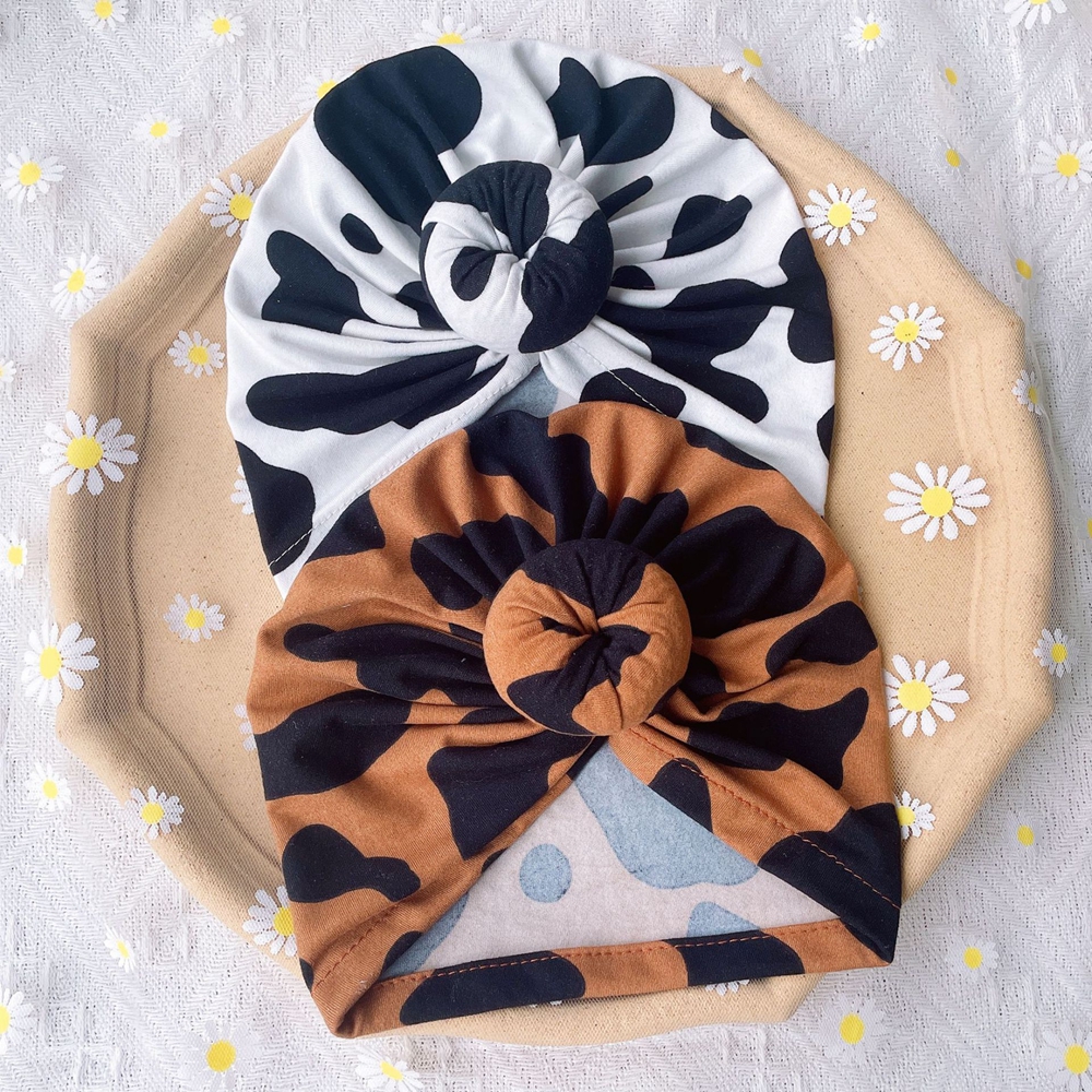 New Baby Girls Printed Flower  - Baby Hat Beanie บทวิจารณ์และราคา