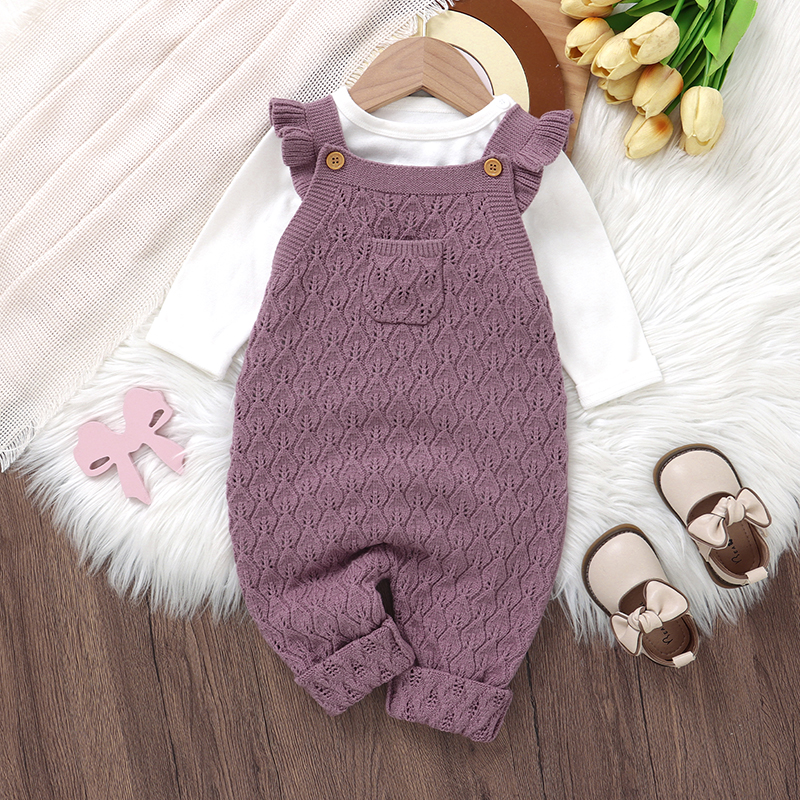 Baby Girls Knit Rompers Sleeve - Baby Clothing Stores บทวิจารณ์และราคา