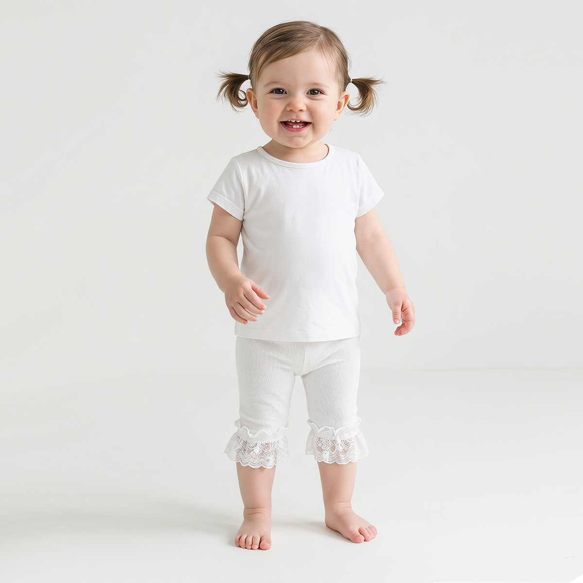 3 PCS White kids tights Toddle - Toddler Legging Set บทวิจารณ์และราคา