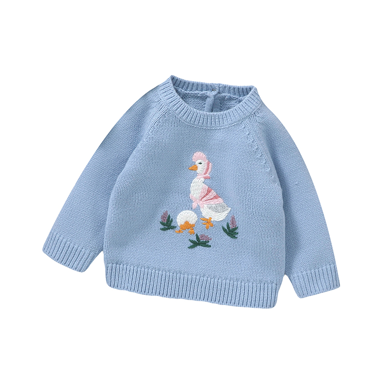 Autumn Baby Sweater Cute Embro - Baby Clothing Jumper บทวิจารณ์และราคา