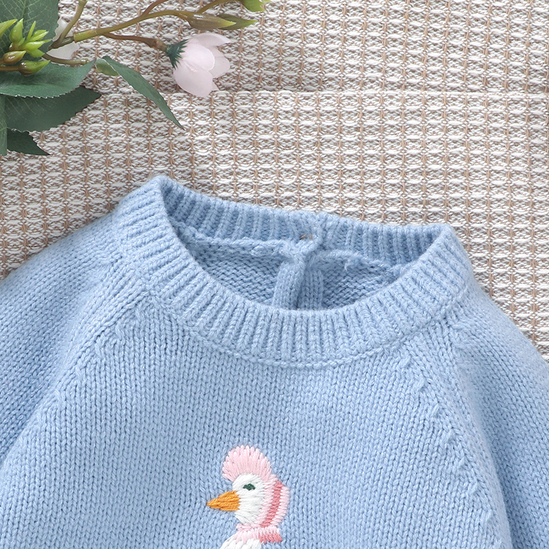 Autumn Baby Sweater Cute Embro - Baby Clothing Jumper บทวิจารณ์และราคา