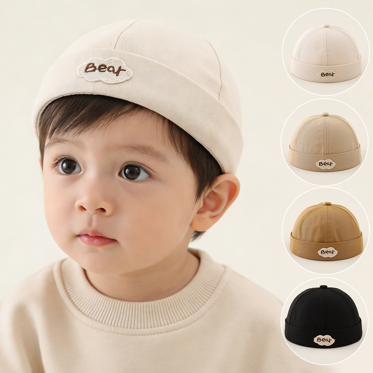 Cute Bear Baby Docker Hat Soli - Baby Hat Beanie บทวิจารณ์และราคา