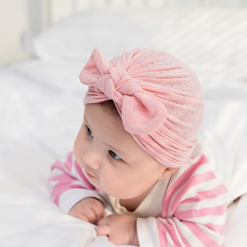 Cute Turban Baby Girl Caps New - Baby Hat Beanie บทวิจารณ์และราคา