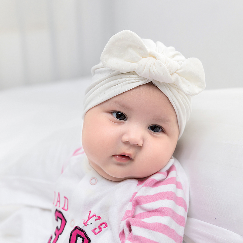 Cute Turban Baby Girl Caps New - Baby Hat Beanie บทวิจารณ์และราคา