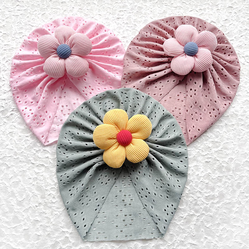 3D Flower Baby Turban Cap Summ - Baby Hat Beanie บทวิจารณ์และราคา