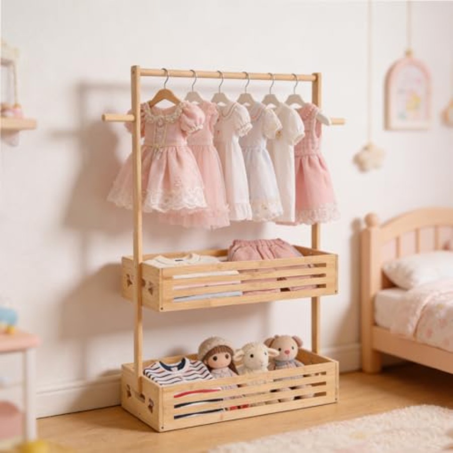 Extra Large Clothing Rack for  - Baby Clothing Hanging Rack บทวิจารณ์และราคา
