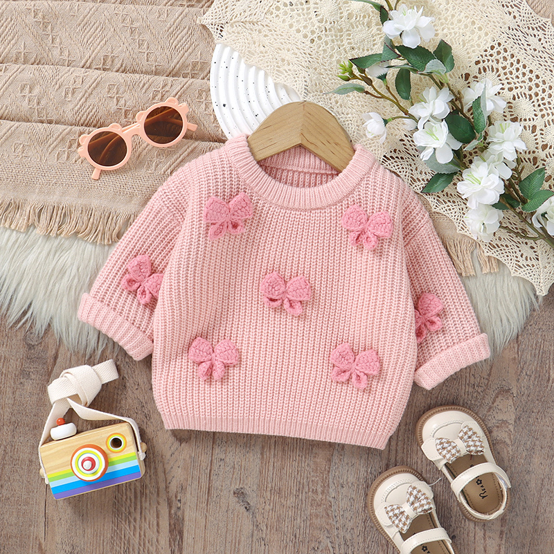 Fashion Bowknot Knitted Baby G - Baby Clothing Jumper บทวิจารณ์และราคา