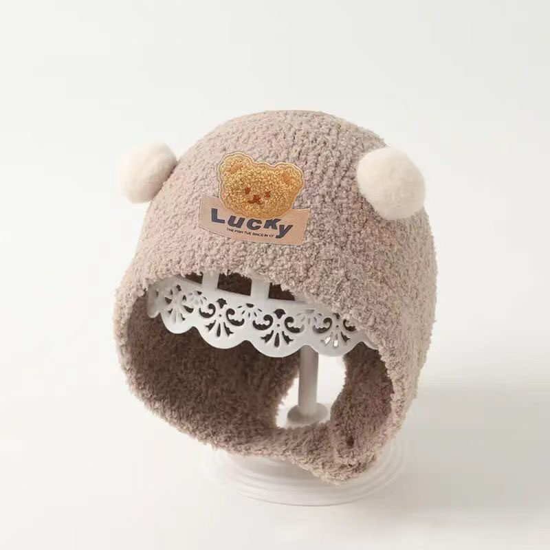 Cute Bear Baby Ear Protection  - Baby Hat Beanie บทวิจารณ์และราคา