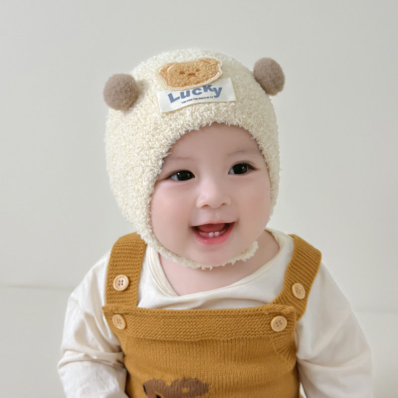 Cute Bear Baby Ear Protection  - Baby Hat Beanie บทวิจารณ์และราคา