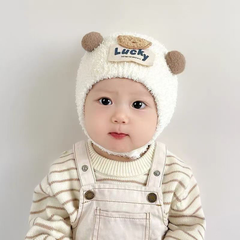 Cute Bear Baby Ear Protection  - Baby Hat Beanie บทวิจารณ์และราคา