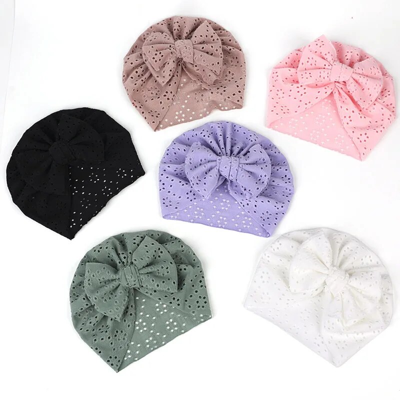 3Pcs Summer Baby Bow Turban Ha - Baby Hat Beanie บทวิจารณ์และราคา