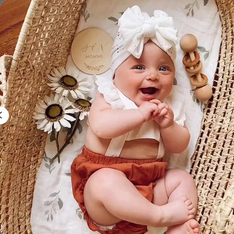3Pcs Summer Baby Bow Turban Ha - Baby Hat Beanie บทวิจารณ์และราคา