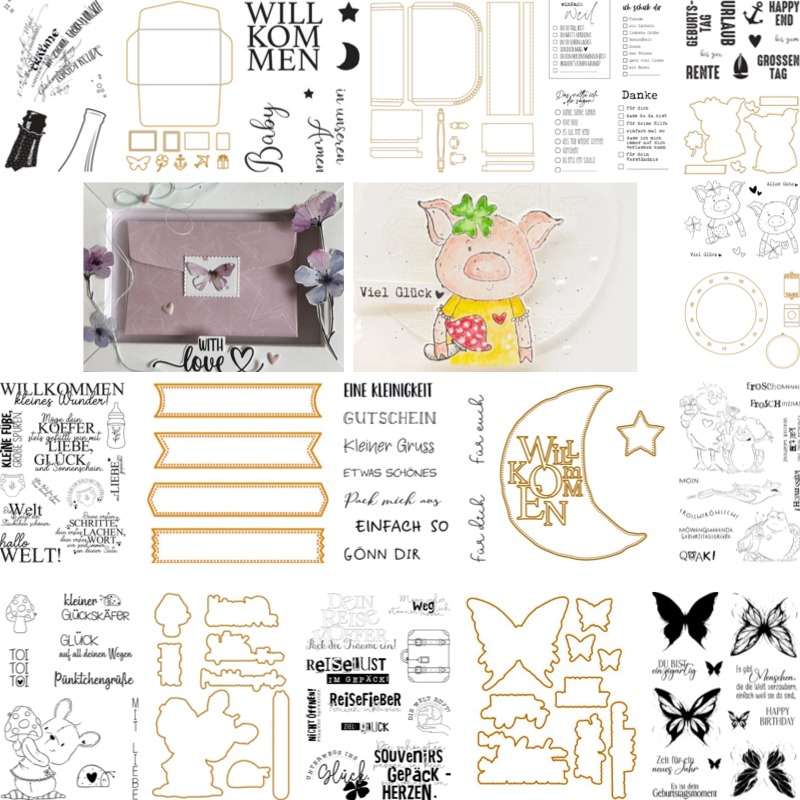 Baby Suitcase Stamps And Dies  - Baby Clothing Bag บทวิจารณ์และราคา