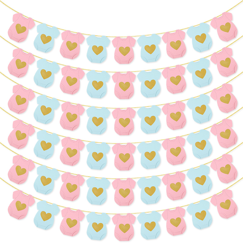 Baby Shower Paper Garland Shor - Baby Clothing Rail บทวิจารณ์และราคา