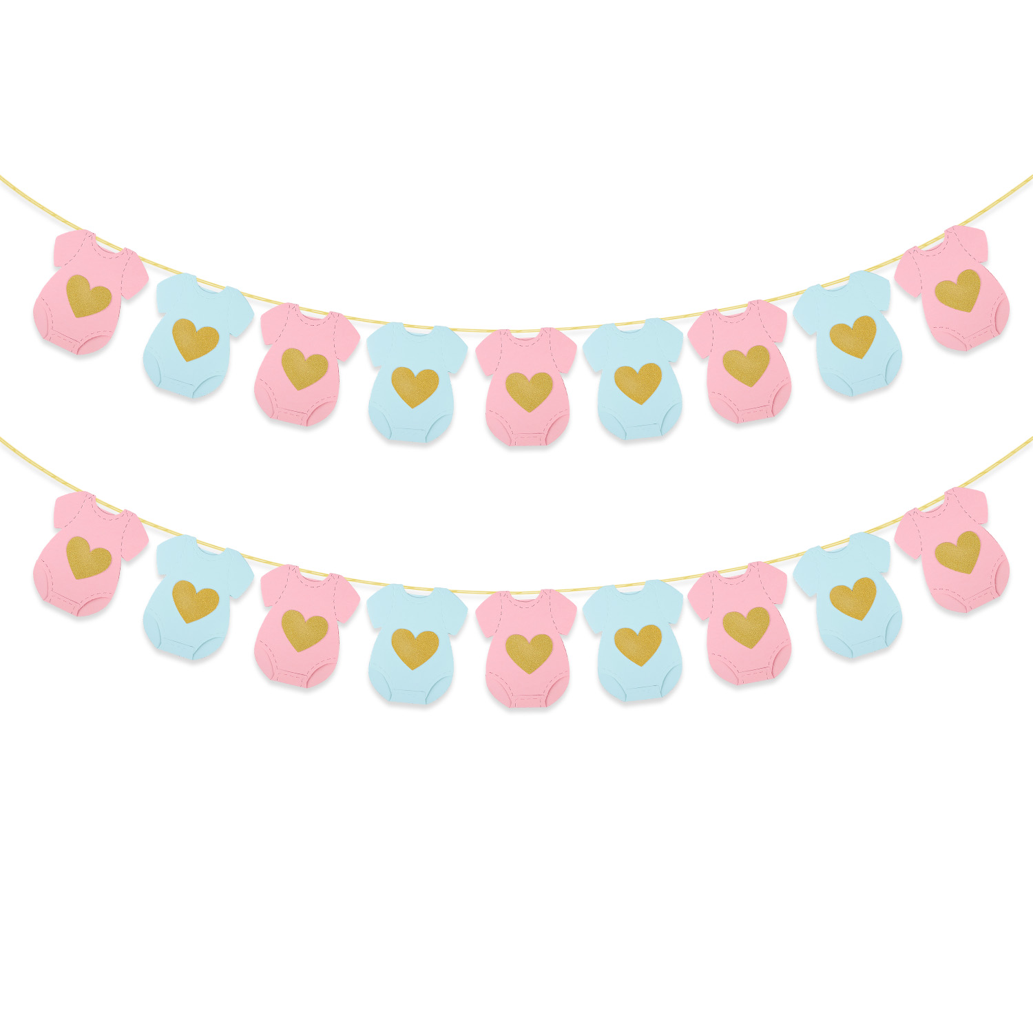 Baby Shower Paper Garland Shor - Baby Clothing Rail บทวิจารณ์และราคา
