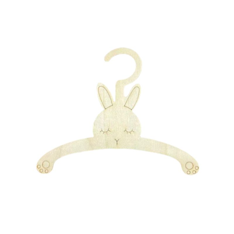 20PCS Cute Wooden Clothes Hang - Baby Clothing Hanging Rack บทวิจารณ์และราคา