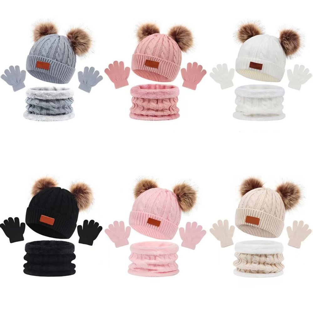 Solid Color Baby Hat Scarf Glo - Baby Hat Beanie บทวิจารณ์และราคา