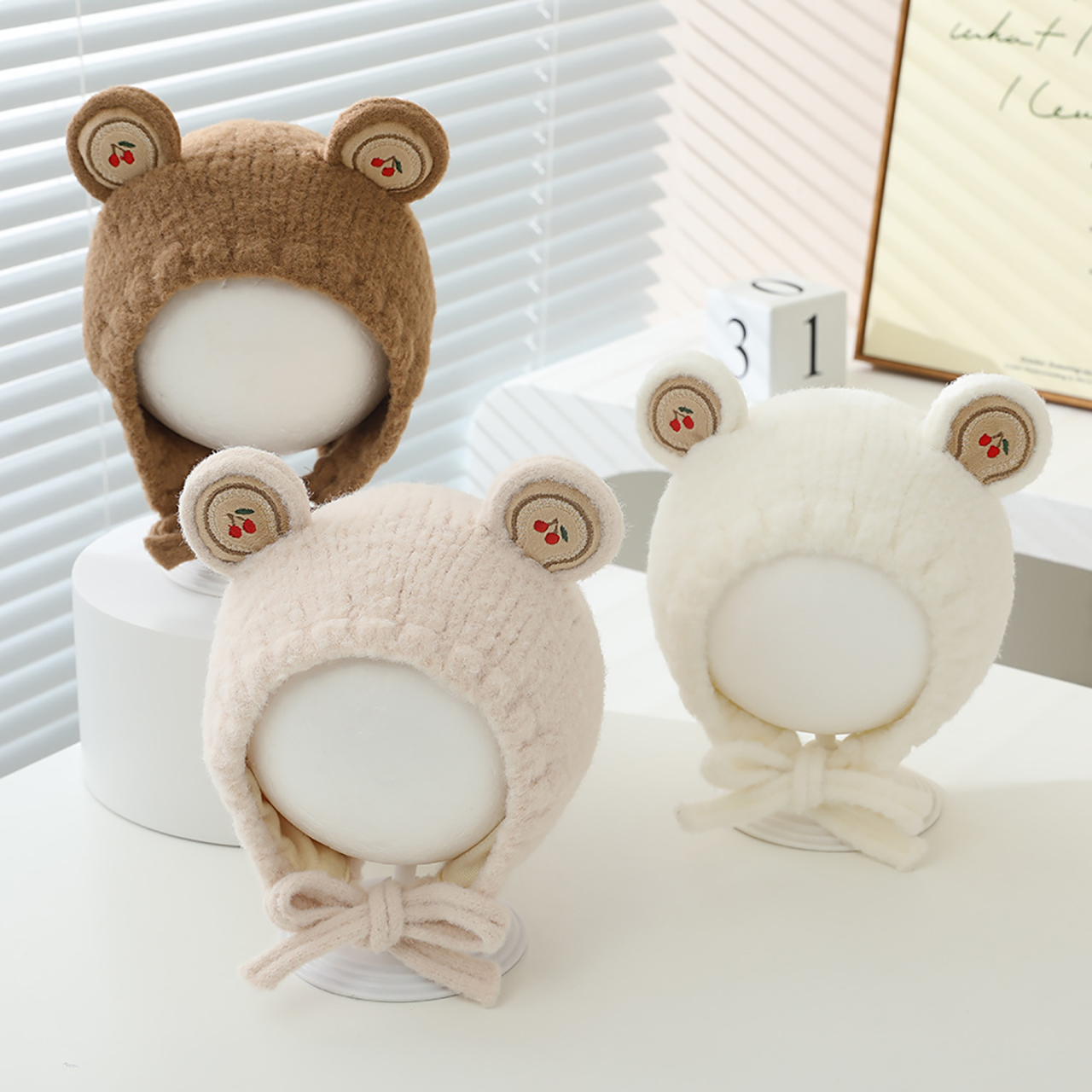 Autumn Winter Baby Knitted Hat - Baby Hat Beanie บทวิจารณ์และราคา