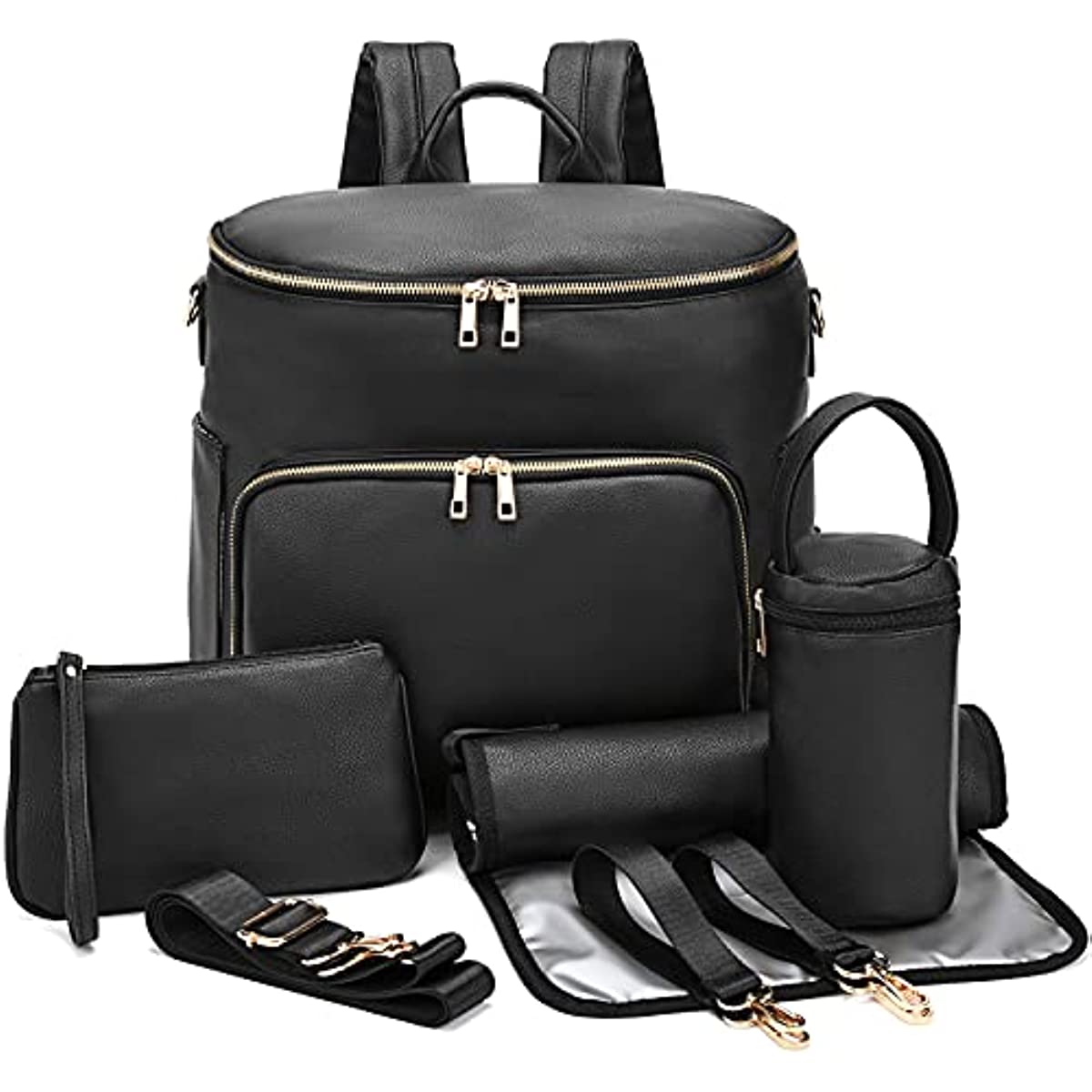 Diaper Bag Backpack Leather Ba - Baby Clothing Bag บทวิจารณ์และราคา