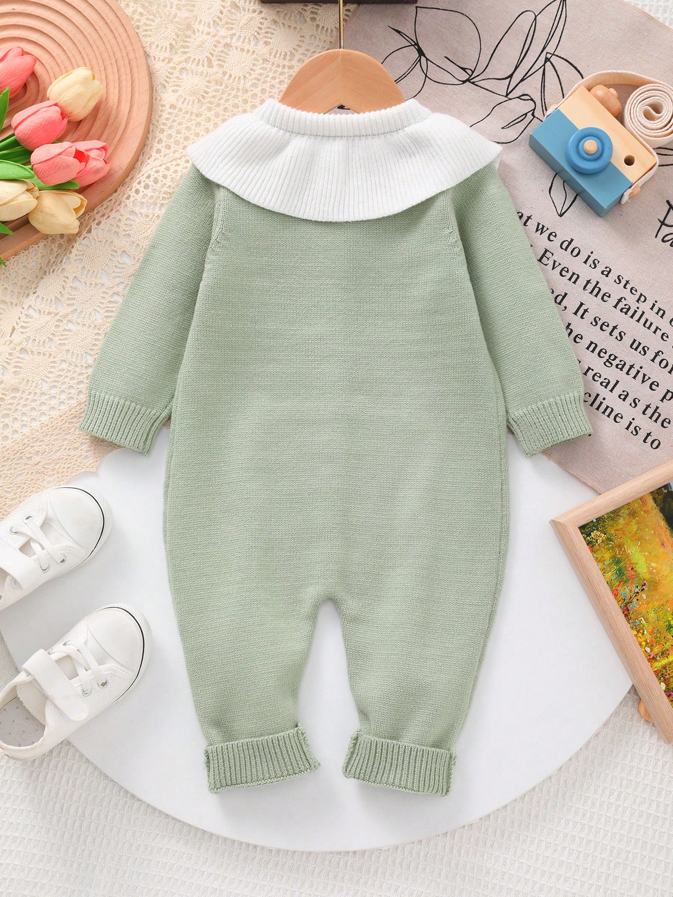 Baby Girl Knitted Embroidered  - Baby Clothing Stores บทวิจารณ์และราคา