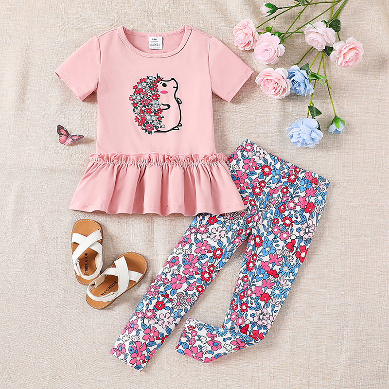 2pcs Set for Girls Summer Vaca - Toddler Legging Set บทวิจารณ์และราคา