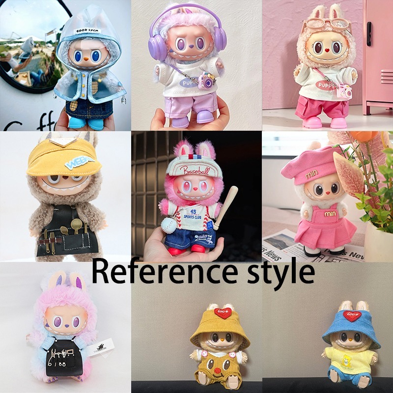 15 17cm For Labubu Doll Blind  - Baby Clothing Clearance บทวิจารณ์และราคา