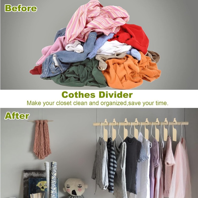 5PCS Blank Clothing Rack Divid - Baby Clothing Hanging Rack บทวิจารณ์และราคา