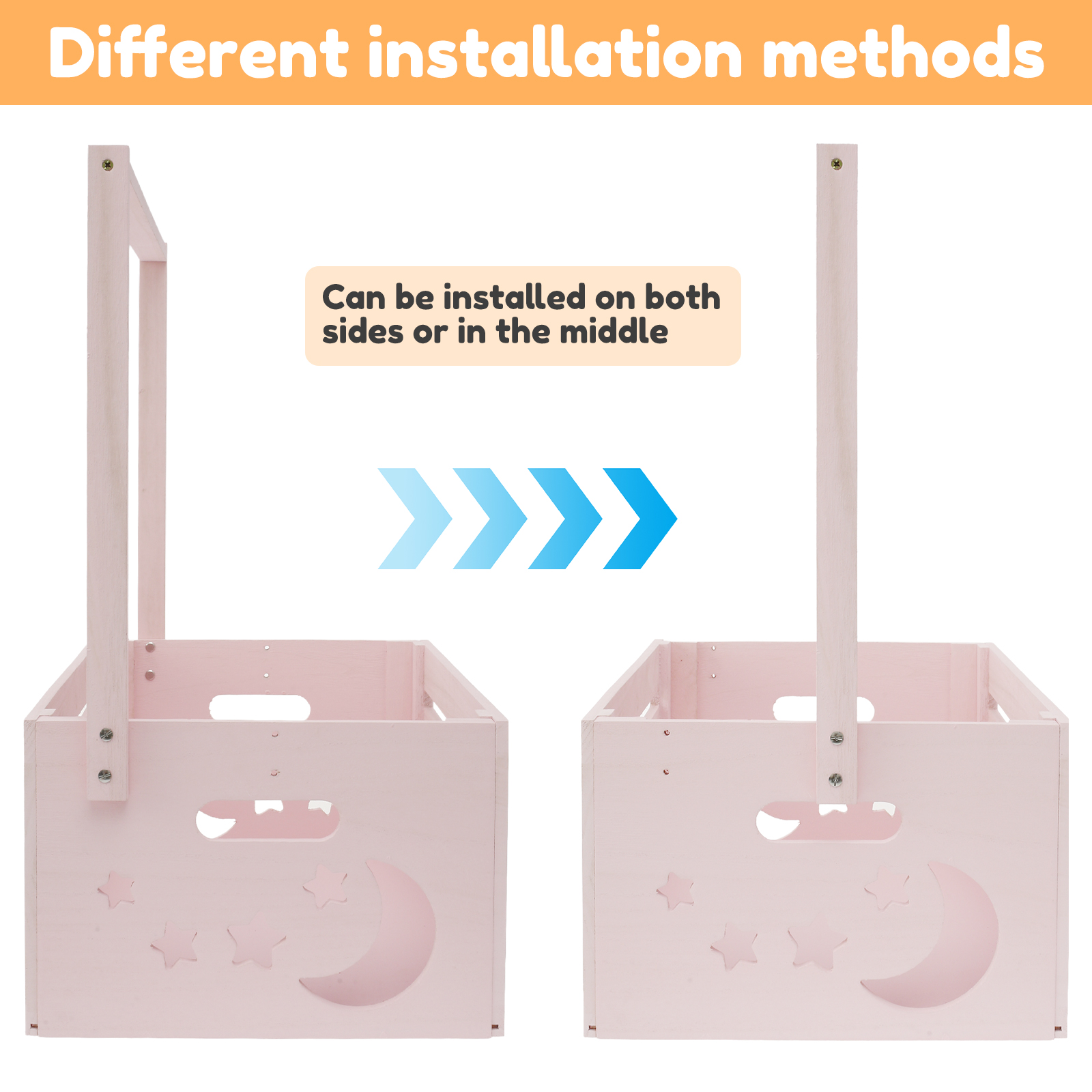 Wood Baby Shower Storage Baske - Baby Clothing Basket บทวิจารณ์และราคา