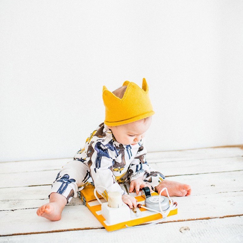Knitted Crown Baby Headband Ha - Baby Hat Beanie บทวิจารณ์และราคา
