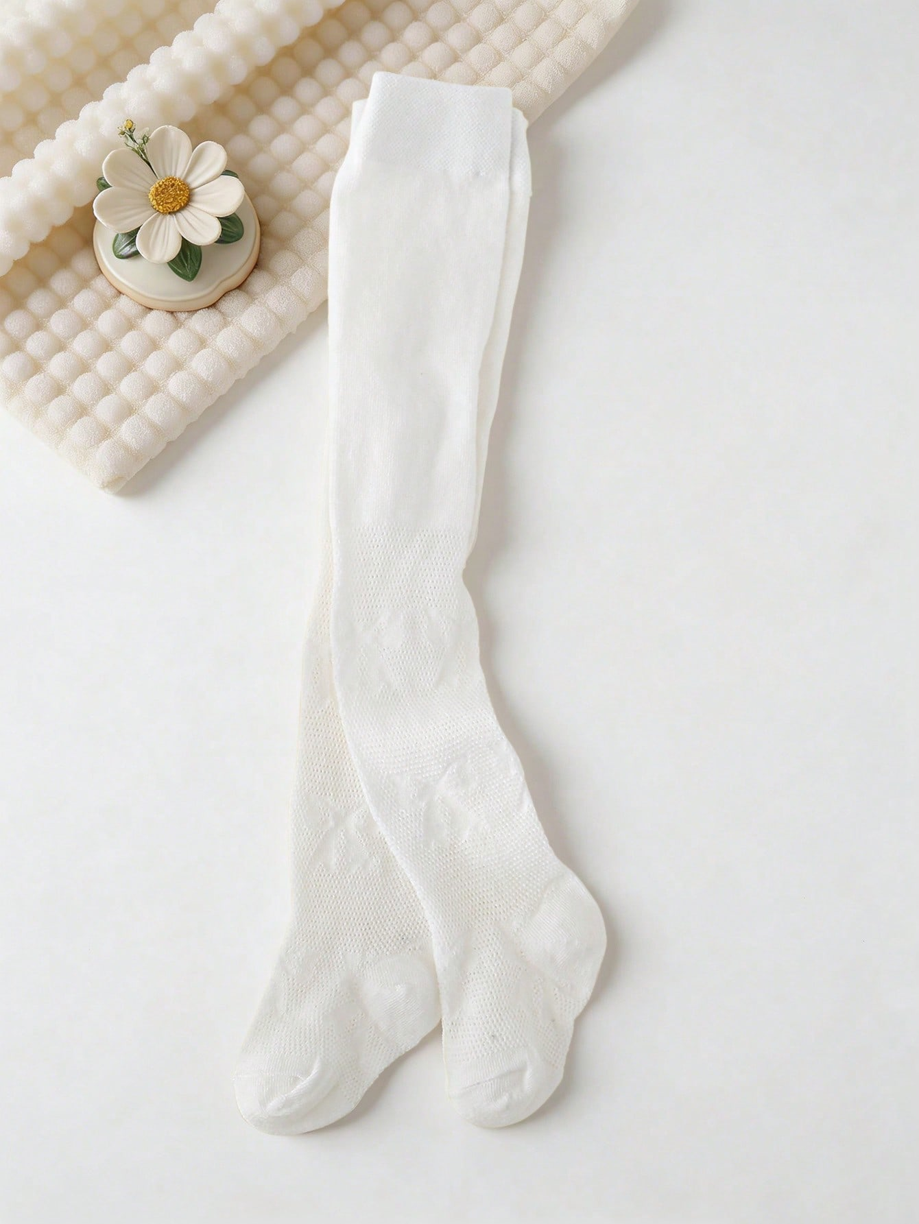 3/1 Pcs Girls White Bow Print  - Toddler Legging Set บทวิจารณ์และราคา