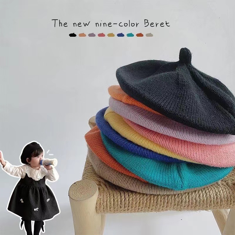 New Arrival Knitted Baby Beret - Baby Hat Beanie บทวิจารณ์และราคา