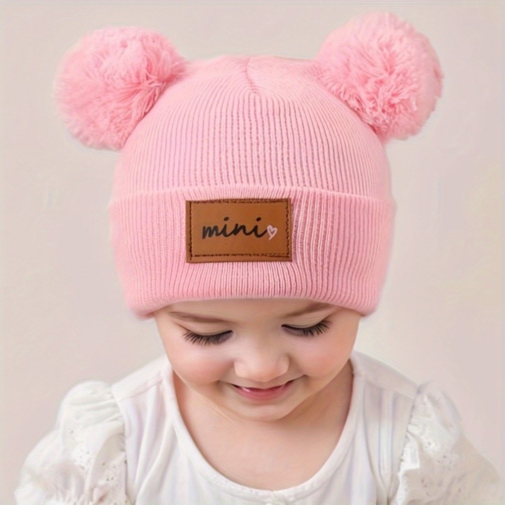 Double Ball 0-3 Years Old Infa - Baby Hat Beanie บทวิจารณ์และราคา