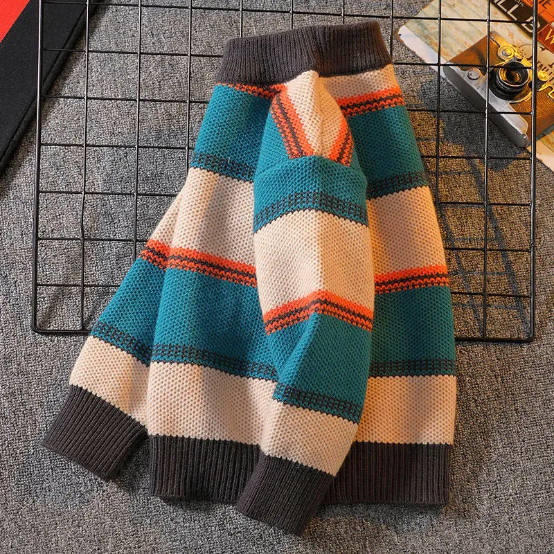 Boys Knitted Sweater New Winte - Baby Clothing Jumper บทวิจารณ์และราคา
