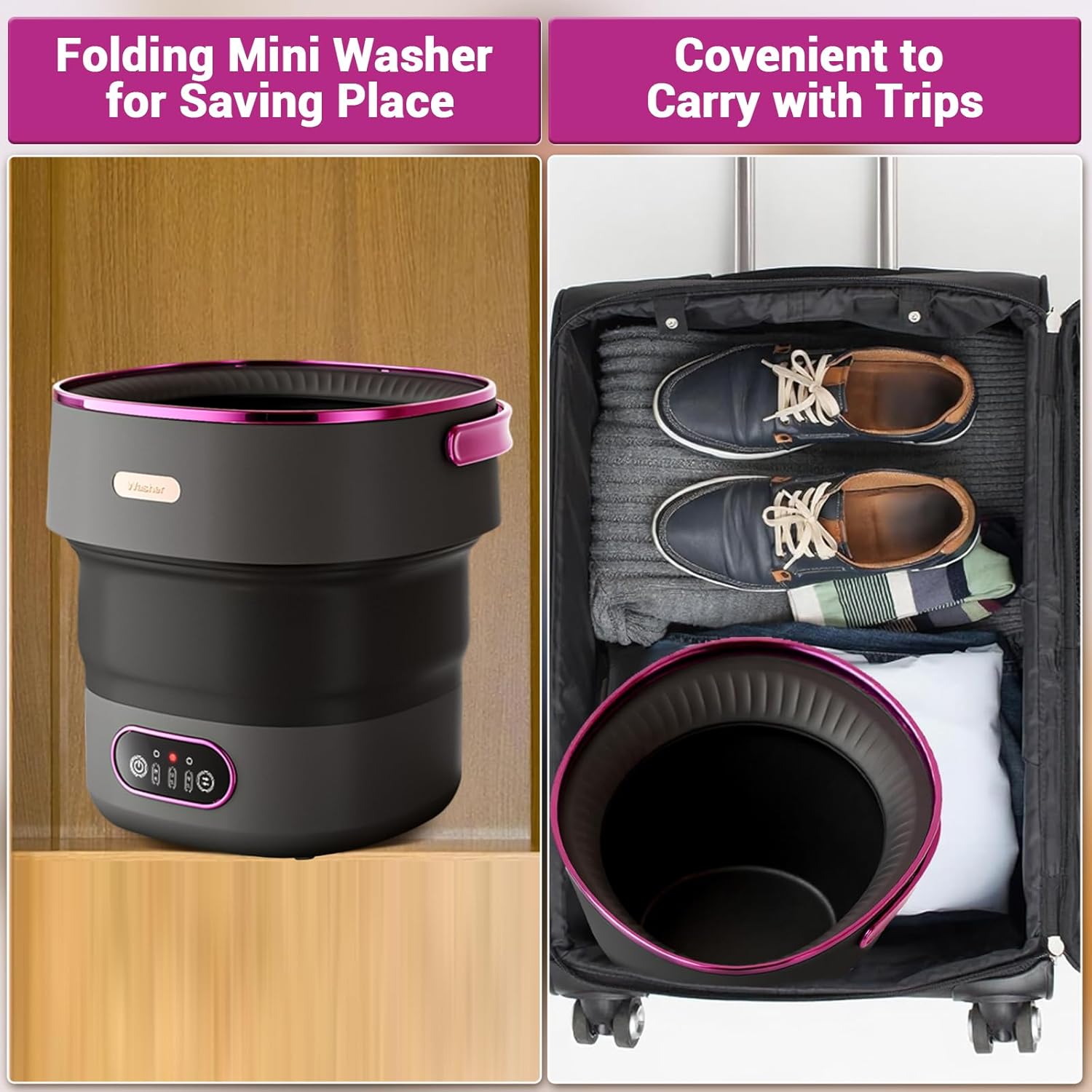 Portable Washing Machine 13L F - Baby Clothing Basket บทวิจารณ์และราคา