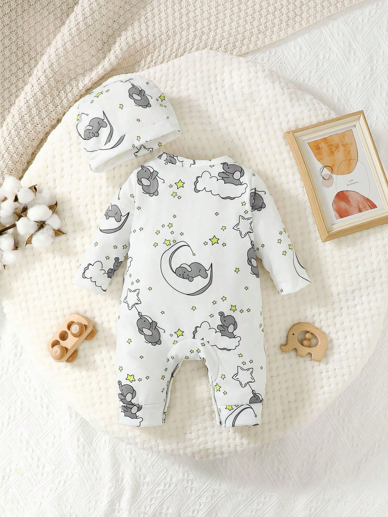2pcs Baby Cute Cartoon Elephan - Baby Clothing Wholesale บทวิจารณ์และราคา