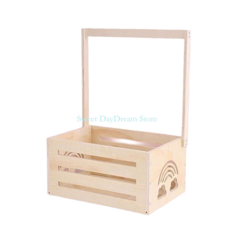 Y88C Wooden Baby Showers Gift  - Baby Clothing Basket บทวิจารณ์และราคา