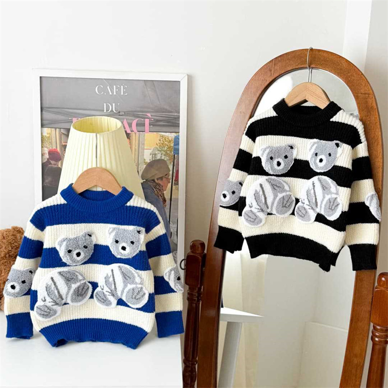 Children's Warm Sweaters Boys  - Baby Clothing Jumper บทวิจารณ์และราคา