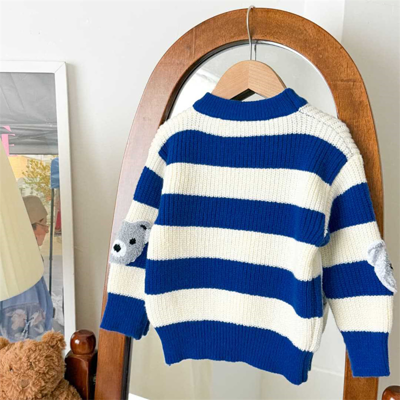 Children's Warm Sweaters Boys  - Baby Clothing Jumper บทวิจารณ์และราคา