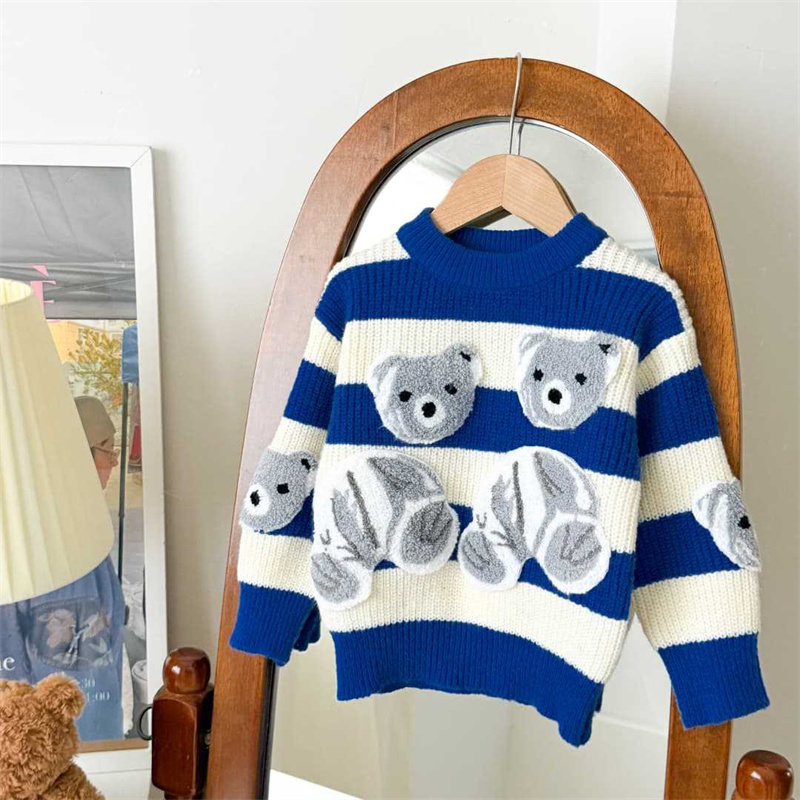 Children's Warm Sweaters Boys  - Baby Clothing Jumper บทวิจารณ์และราคา