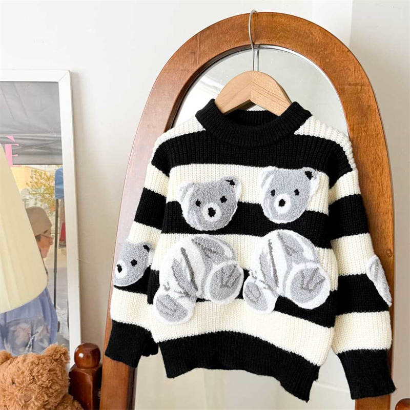 Children's Warm Sweaters Boys  - Baby Clothing Jumper บทวิจารณ์และราคา