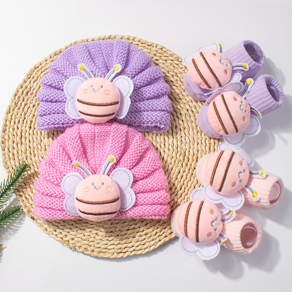 2Pcs/Set Baby Knitted Turban H - Baby Hat Beanie บทวิจารณ์และราคา